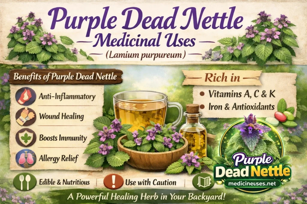 Purple dead nettle medicinal uses