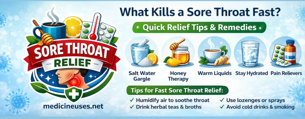 What Kills a Sore Throat Fast